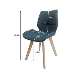 Avis Akord Chaise Bleu Marine 40X53X42