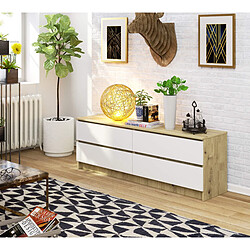 Avis Akord Commode 4 tiroirs - Blanc mat