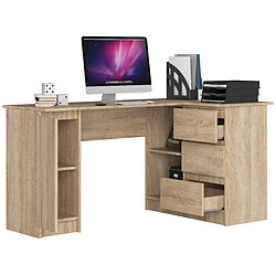 Akord Bureau d'angle avec caisson - Chêne