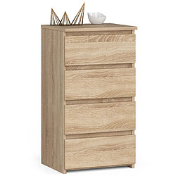 Akord Commode 4 tiroirs - Bois clair