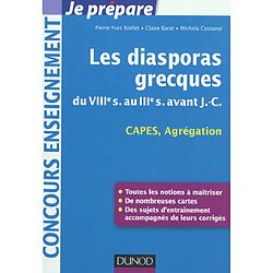 Les diasporas grecques : thème d'histoire grecque : CAPES, Agrégation - Occasion