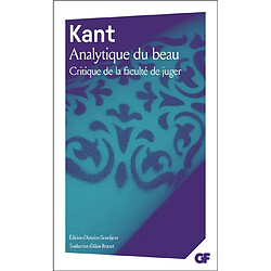 Critique de la faculté de juger : première section, Analytique de la faculté de juger esthétique : livre 1, Analytique du beau