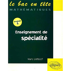 Enseignement de spécialité, terminale S