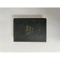 Le saint Coran : et la traduction en langue française du sens de ses versets : couverture tissu noir