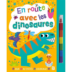 En route avec les dinosaures (livre avec feutre)