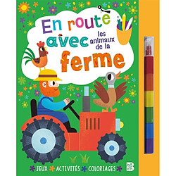 En route avec les animaux de la ferme (livre avec feutre)