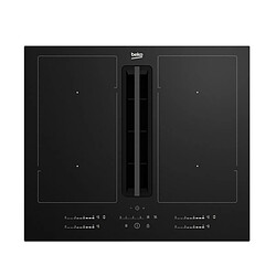 Table de cuisson aspirante induction 4 feux 7400w noir - HIXI64701UP - Bpro 700 - BEKO