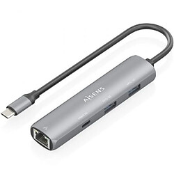 Hub USB Aisens ASUC-4P039-GR Gris