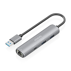 Hub USB Aisens ASUC-4P035-GR Gris