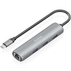 Hub USB Aisens ASUC-4P038-GR Gris