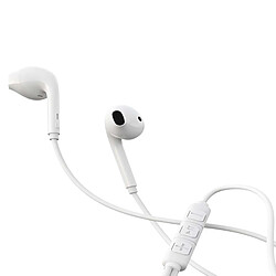 Avis Partel Écouteurs Classique Filaire Jack 3,5mm avec Micro et Bouton de Commandes Blanc