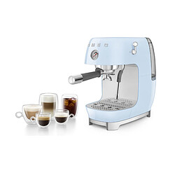 Machine à expresso 15 bars bleu azur - ECF03PBEU - SMEG pas cher