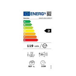 Sèche-linge pompe à chaleur 60cm 8kg - EW6HI5118SA - ELECTROLUX