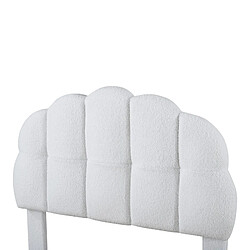 DZMDIP Lit enfant 90x200 cm - Sommier à lattes en bois - Blanc pas cher