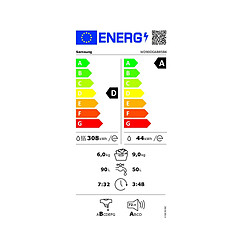 Lave-linge séchant frontal 9/6kg 1400 tours/min - WD90DG6B85BK - Ai Ecobubble - SAMSUNG