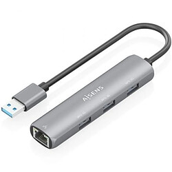 Hub USB Aisens ASUC-4P034-GR Gris