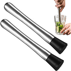 Vendos85 Pilon à Cocktail en Acier Inoxydable Ergonomique