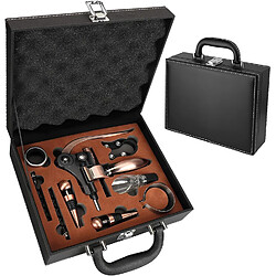 Vendos85 Tire-Bouchon Vin en Coffret Cadeau Bois Vintage