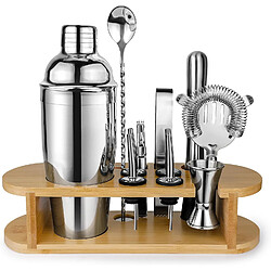 Vendos85 Kit Cocktail Complet avec Support en Bambou gris