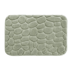 Douceur D'Interieur Tapis de bain à mémoire de forme Galet - 50 x 80 cm - Vert