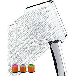 Vendos85 Pommeau de douche carré économiseur d’eau 6 jets