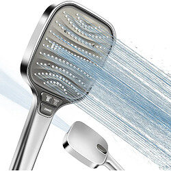 Vendos85 Pommeau de douche argenté 8 modes haute pression