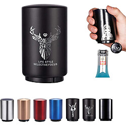 Vendos85 Décapsuleur Magnétique Facile pour Bouteilles Homme noir