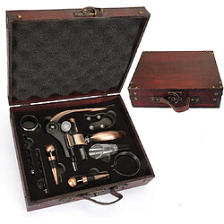 Vendos85 Coffret Vin Homme – Bois et Métal, Accessoires Complets