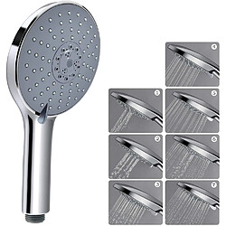 Vendos85 Pommeau de douche argenté 7 modes multi-fonctions