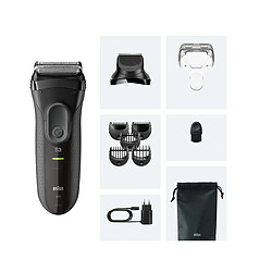 Rasoir électrique rechargeable - 3000BT - BRAUN
