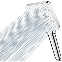 Vendos85 Pommeau de douche carré blanc 6?modes haute pression