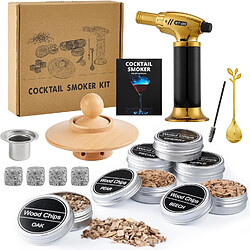 Vendos85 Kit Fumoir à Cocktail Jettory avec Accessoires Complets