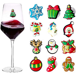 Vendos85 Breloques Verre Noël pour Identifier les Boissons