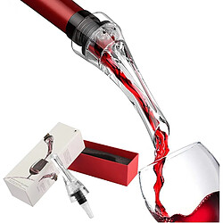 Vendos85 Aérateur à vin avec bec verseur anti-goutte – Transparent/Noir