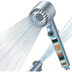 Vendos85 Pommeau de douche bleu haute pression 4 modes
