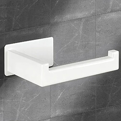 Vendos85 Porte-papier toilette acier blanc autocollant moderne