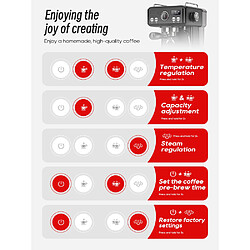 Machine à Café Expresso HiBREW H10A 20 Bars Noir