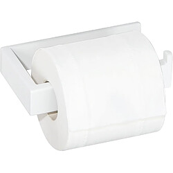 Vendos85 Porte-papier toilette acier blanc droit autocollant