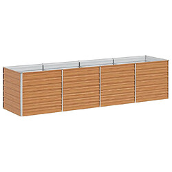 vidaXL Jardinière surélevée Marron Clair 320 x 80 x 77 cm