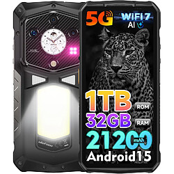 Ulefone Armor 29 Ultra AI Smartphone Incassable 5G Android 15 - 32Go+1To 21200mAh 120W 6,67" 120Hz AMOLED 50MP+64MP - 3-Slots/WiFi7/NFC