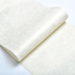 Decopine Papier Peint Intissé Blanc – Décor Floral 3D Embossé – 0,53 x 10 m – Sans Colle – Style Élégant