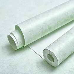 Decopine Papier Peint Intissé Vert Texturé – Effet Lin Naturel – Rouleau 0,53 x 10 m