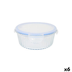 Boîte à lunch Quttin Textury Transparent Verre Borosilicaté 900 ml (6 Unités)