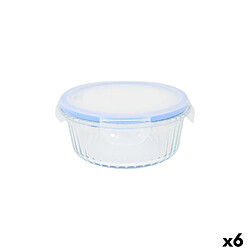 Boîte à lunch Quttin Textury Transparent Verre Borosilicaté 650 ml (6 Unités)