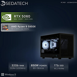 Sedatech PC Gamer Extreme • AMD Ryzen 9 5950X • RTX5060 • 32Go RAM • 1To SSD M.2 • Windows 11
