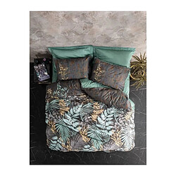 Ss Marque Parure de lit satin coton végétal - Menthe