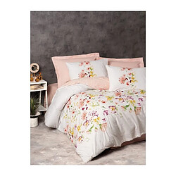 Ss Marque Parure de lit coton ranforcé 220x240 - Blanc