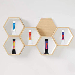 Magneticland Lampe à Lave en verre WHITE SUN pas cher