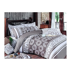 Ss_marque Parure de lit coton renforcé - Marron