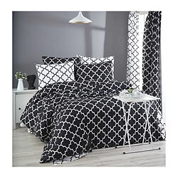 Ss_marque Parure de lit coton renforcé - Noir